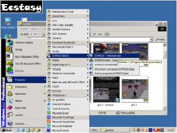 Na obrzku vidte rozbalen skrytch poloek ve Windows 2000